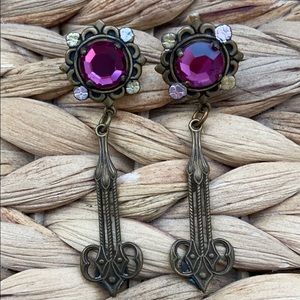 Vintage style Art Deco earrings